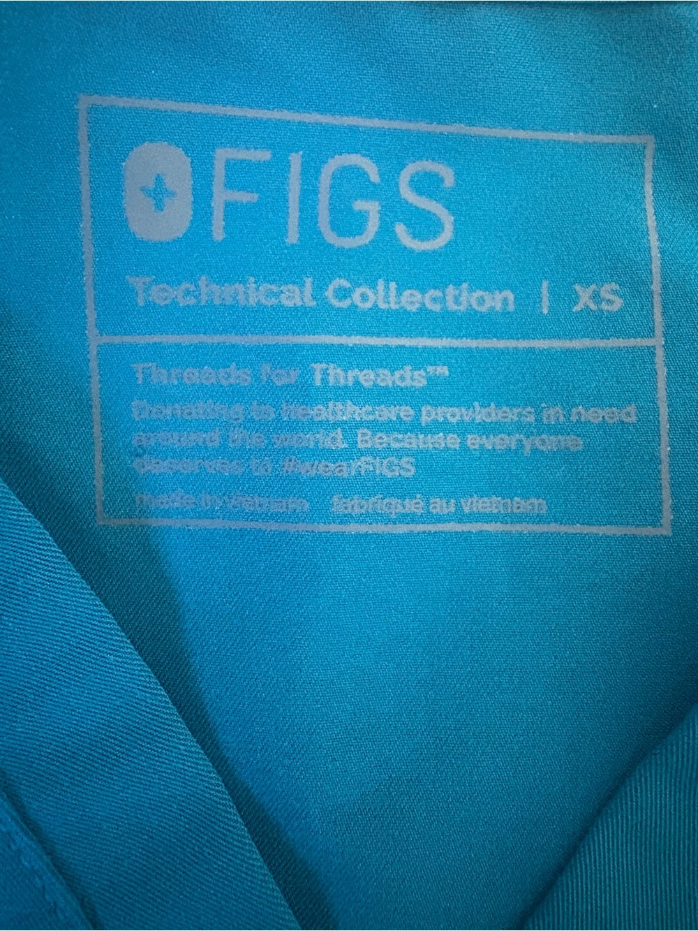 FIGS Scrub Set XS Top Small Zamora Jogger Pants Teal Blue - Picture 4 of 9